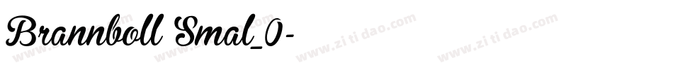 Brannboll Smal_0字体转换